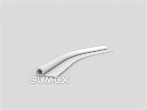 Silikónový profil tvaru "P" s dutinkou, 25x10/2mm, 50°ShA, -60°C/+180°C, biely